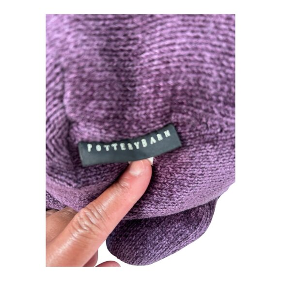 Pottery Barn Kids14" Nicholas Bear Deep Purple with Red Scarf Plush Toy Kids Fun - Picture 4 of 6